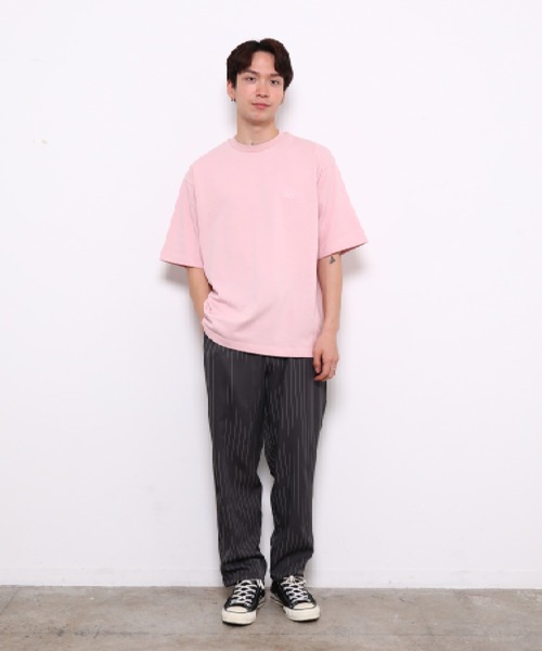 bonjour bonsoir（ボンジュール　ボンソワール）の「【bonjour bonsoir】刺繍ロゴ ビッグTシャツ（Tシャツ/カットソー・メンズ・ベージュ/ホワイト/ピンク/ブラック・L/S/M）」の13枚目の写真