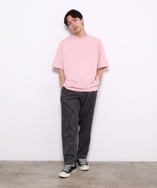 bonjour bonsoir（ボンジュール　ボンソワール）の「【bonjour bonsoir】刺繍ロゴ ビッグTシャツ（Tシャツ/カットソー・メンズ・ベージュ/ホワイト/ピンク/ブラック・L/S/M）」の15枚目の写真