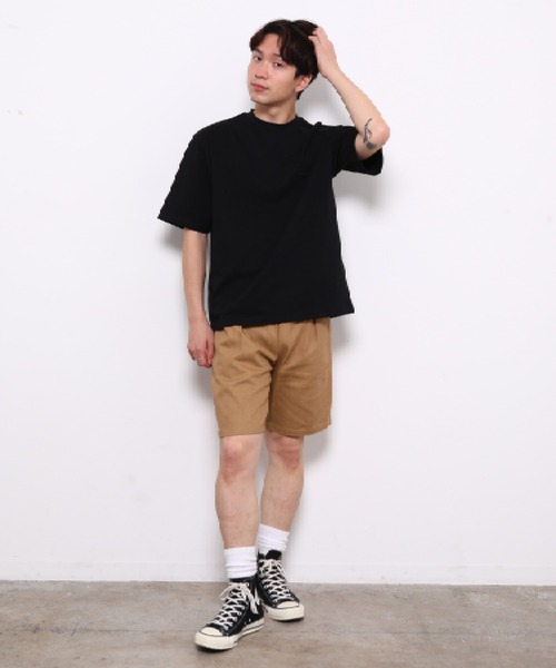 bonjour bonsoir（ボンジュール　ボンソワール）の「【bonjour bonsoir】刺繍ロゴ ビッグTシャツ（Tシャツ/カットソー・メンズ・ベージュ/ホワイト/ピンク/ブラック・L/S/M）」の18枚目の写真