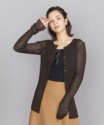 BEAUTY&YOUTH UNITED ARROWS | BY シアーリブニットカーディガン -ウォッシャブル-(カーディガン/ボレロ)