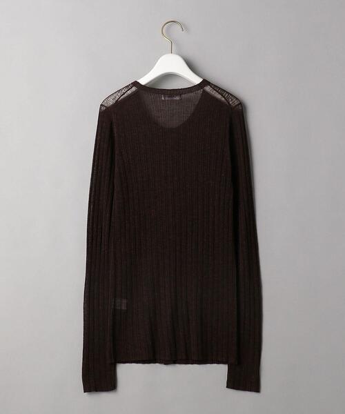 BEAUTY&YOUTH UNITED ARROWS(ビューティーアンドユースユナイテッドアローズ)の「BY シアーリブニットカーディガン -ウォッシャブル- ◆(カーディガン/ボレロ・レディース・ダークブラウン/マスタード/モカ・FREE)」の21枚目の写真