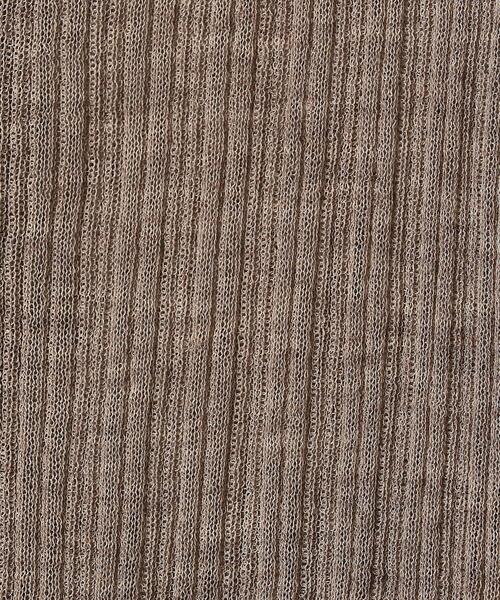 BEAUTY&YOUTH UNITED ARROWS(ビューティーアンドユースユナイテッドアローズ)の「BY シアーリブニットカーディガン -ウォッシャブル- ◆(カーディガン/ボレロ・レディース・ダークブラウン/マスタード/モカ・FREE)」の18枚目の写真