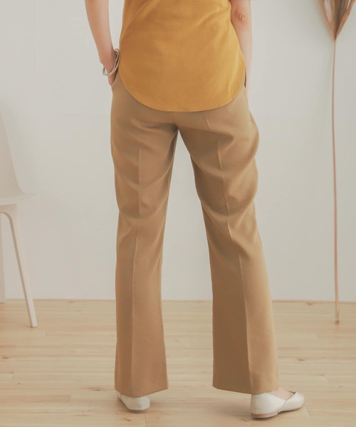SENSE OF PLACE by URBAN RESEARCH（センスオブプレイスバイアーバンリサーチ）の「カルゼキックフレアパンツ（その他パンツ・レディース・ベージュ/パープル/ライトベージュ・ONE）」の18枚目の写真