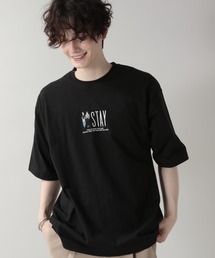 天竺コットン/ワンポイント刺繍Tシャツ/216640