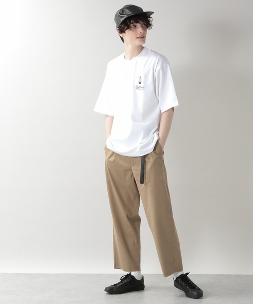 RAGEBLUE(レイジブルー)の「天竺コットン/ワンポイント刺繍Tシャツ/216640(Tシャツ/カットソー・メンズ・ホワイト/ブラック/パープル/キャメル・MEDIUM/LARGE)」の9枚目の写真