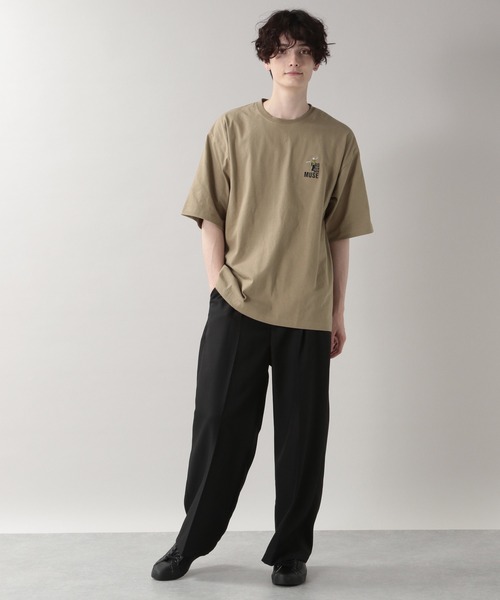 RAGEBLUE(レイジブルー)の「天竺コットン/ワンポイント刺繍Tシャツ/216640(Tシャツ/カットソー・メンズ・ホワイト/ブラック/パープル/キャメル・MEDIUM/LARGE)」の12枚目の写真