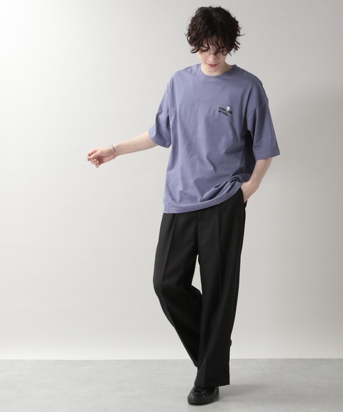 RAGEBLUE(レイジブルー)の「天竺コットン/ワンポイント刺繍Tシャツ/216640(Tシャツ/カットソー・メンズ・ホワイト/ブラック/パープル/キャメル・MEDIUM/LARGE)」の13枚目の写真