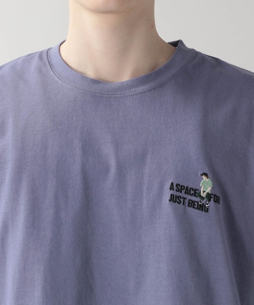 RAGEBLUE(レイジブルー)の「天竺コットン/ワンポイント刺繍Tシャツ/216640(Tシャツ/カットソー・メンズ・ホワイト/ブラック/パープル/キャメル・MEDIUM/LARGE)」の16枚目の写真