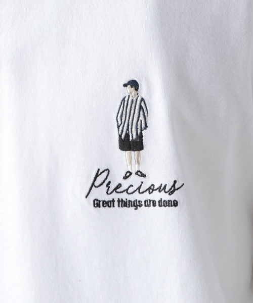 RAGEBLUE(レイジブルー)の「天竺コットン/ワンポイント刺繍Tシャツ/216640(Tシャツ/カットソー・メンズ・ホワイト/ブラック/パープル/キャメル・MEDIUM/LARGE)」の22枚目の写真