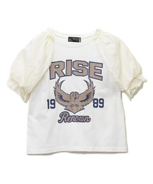 CUBE SUGAR/キューブシュガー　21/-OE天竺パウダー加工ボリューム布帛スリーブTシャツ