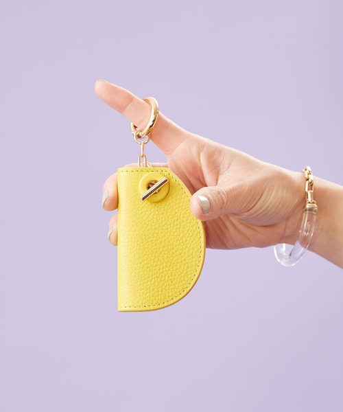 HASHIBAMI（ハシバミ）の「【HASHIBAMI】マンテル キーケース（キーケース/キーアクセサリー・レディース・シルバー/マジェンタ/グレイッシュベージュ/ブラック/モスグリーン/グレイッシュブルー/イエロー/ライトグレー/ライラック/カーキ/ブルーパープル/ブロンズ/オレンジ/ナチュラル/レッド/ボルドー/ネイビー/ライトグリーン/ライトピンク/マルチ/ターコイズブルー/ペールイエロー/ブラウン/レモンイエロー/サンドベージュ/ベビーピンク/チェリーピンク/アクア/ライトイエロー/ライトグリーン系/ふじ色系/ライトオレンジ系/ローズ系/チャコールグレー/ゴールド・FREE）」の22枚目の写真