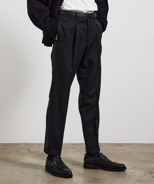 JUNRED（ジュンレッド）の「ファイヤーストレッチイージースリムパンツ（スラックス・メンズ・オフホワイト/ブラック/ブラウン系その他2/ダークグリーン・S/M/L/LL）」の3枚目の写真