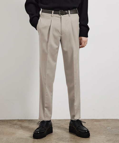 JUNRED（ジュンレッド）の「ファイヤーストレッチイージースリムパンツ（スラックス・メンズ・オフホワイト/ブラック/ブラウン系その他2/ダークグリーン・S/M/L/LL）」の19枚目の写真