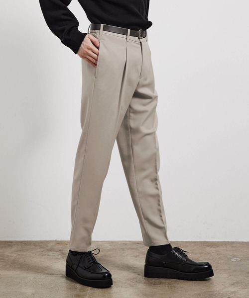 JUNRED（ジュンレッド）の「ファイヤーストレッチイージースリムパンツ（スラックス・メンズ・オフホワイト/ブラック/ブラウン系その他2/ダークグリーン・S/M/L/LL）」の13枚目の写真