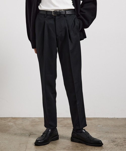 JUNRED（ジュンレッド）の「ファイヤーストレッチイージースリムパンツ（スラックス・メンズ・オフホワイト/ブラック/ブラウン系その他2/ダークグリーン・S/M/L/LL）」の5枚目の写真