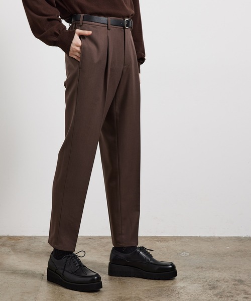 JUNRED（ジュンレッド）の「ファイヤーストレッチイージースリムパンツ（スラックス・メンズ・オフホワイト/ブラック/ブラウン系その他2/ダークグリーン・S/M/L/LL）」の16枚目の写真