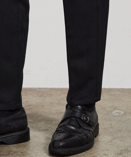 JUNRED（ジュンレッド）の「ファイヤーストレッチイージースリムパンツ（スラックス・メンズ・オフホワイト/ブラック/ブラウン系その他2/ダークグリーン・S/M/L/LL）」の18枚目の写真