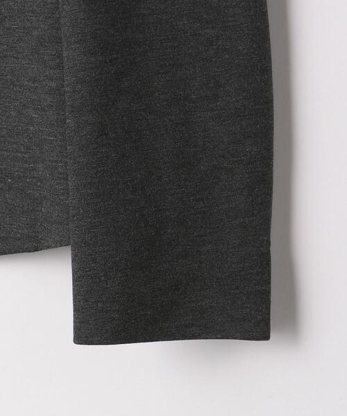 closet story（クローゼットストーリー）の「＜closet story＞ポンチ カラーレス ジャケット -ウォッシャブル-（ノーカラージャケット・レディース・ブラック/ダークグレー・S/M/L）」の16枚目の写真