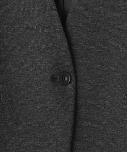 closet story（クローゼットストーリー）の「＜closet story＞ポンチ カラーレス ジャケット -ウォッシャブル-（ノーカラージャケット・レディース・ブラック/ダークグレー・S/M/L）」の19枚目の写真