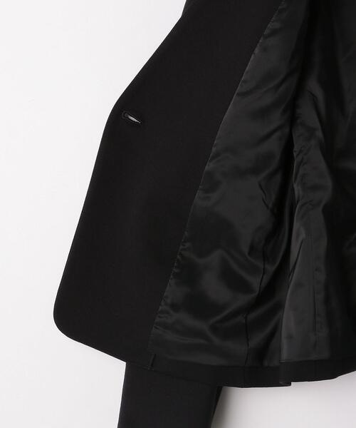 closet story（クローゼットストーリー）の「＜closet story＞ポンチ カラーレス ジャケット -ウォッシャブル-（ノーカラージャケット・レディース・ブラック/ダークグレー・S/M/L）」の21枚目の写真