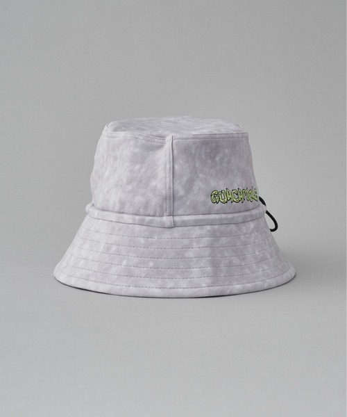 GUACAMOLE（ガカモレ）の「Functional stretch bucket hat/LOGO print（ハット・メンズ・ライトグレー/ホワイト×ピンク/オレンジ/チャコールグレー/ホワイト/グレー/イエロー/ブラック・FREE）」の5枚目の写真