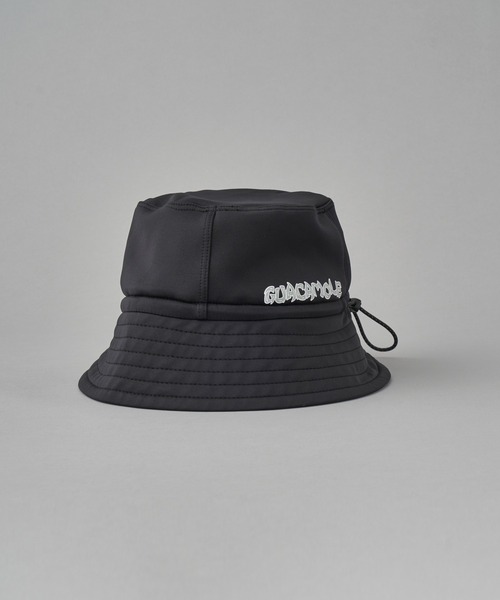GUACAMOLE（ガカモレ）の「Functional stretch bucket hat/LOGO print（ハット・メンズ・ライトグレー/ホワイト×ピンク/オレンジ/チャコールグレー/ホワイト/グレー/イエロー/ブラック・FREE）」の3枚目の写真