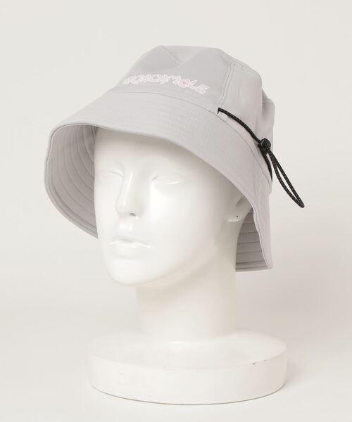 GUACAMOLE（ガカモレ）の「Functional stretch bucket hat/LOGO print（ハット・メンズ・ライトグレー/ホワイト×ピンク/オレンジ/チャコールグレー/ホワイト/グレー/イエロー/ブラック・FREE）」の20枚目の写真