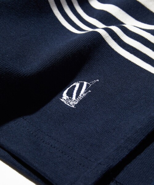 NAUTICA（ノーティカ）の「NAUTICA/ノーティカ Panel Border L/S Tee/パネルボーダーロングスリーブTシャツ（Tシャツ/カットソー・メンズ・ホワイト/ネイビー・MEDIUM/LARGE/X-LARGE/XX-LARGE）」の10枚目の写真