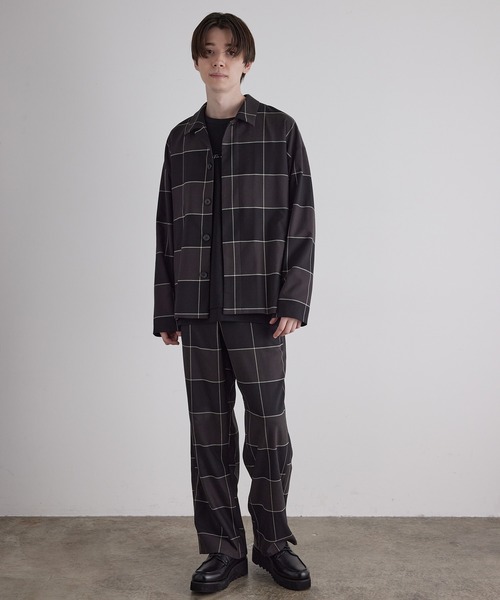 JUNRED（ジュンレッド）の「ビッグチェックブルゾン（ブルゾン・メンズ・ブラック系その他/ブラウン系その他・S/M/L）」の16枚目の写真