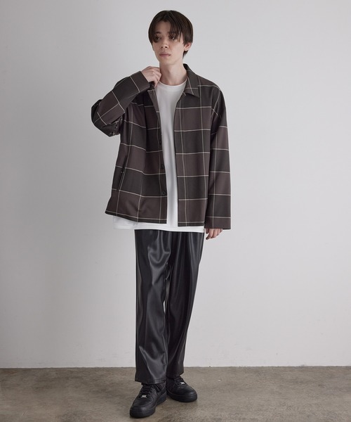 JUNRED（ジュンレッド）の「ビッグチェックブルゾン（ブルゾン・メンズ・ブラック系その他/ブラウン系その他・S/M/L）」の19枚目の写真