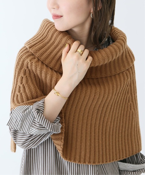 Spick & Span(スピックアンドスパン)の「#畦スヌード◆(ネックウォーマー/スヌード・レディース・ライトグレー/ブラウン・FREE)」の14枚目の写真