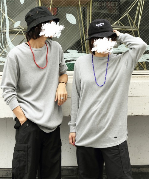 8(eight)(エイト)の「8(eight) ワッフルロンT(Tシャツ/カットソー・メンズ・ホワイト/グレー/ブラック・SMALL/MEDIUM/LARGE/X-LARGE)」の3枚目の写真