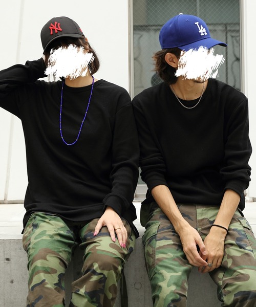 8(eight)(エイト)の「8(eight) ワッフルロンT(Tシャツ/カットソー・メンズ・ホワイト/グレー/ブラック・SMALL/MEDIUM/LARGE/X-LARGE)」の2枚目の写真