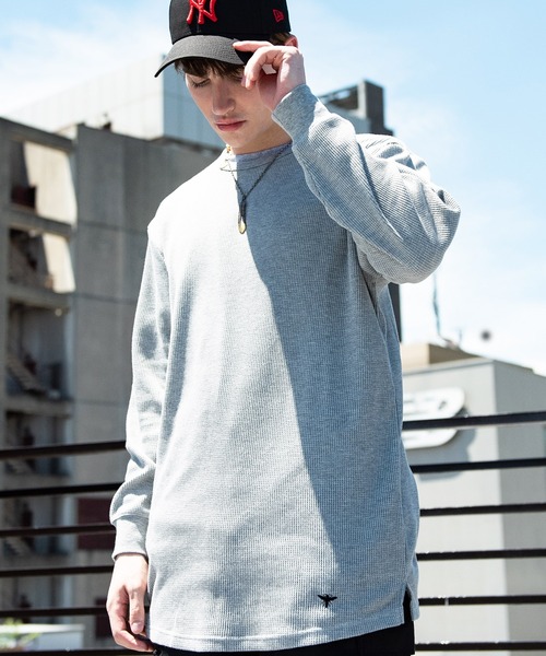 8(eight)(エイト)の「8(eight) ワッフルロンT(Tシャツ/カットソー・メンズ・ホワイト/グレー/ブラック・SMALL/MEDIUM/LARGE/X-LARGE)」の12枚目の写真