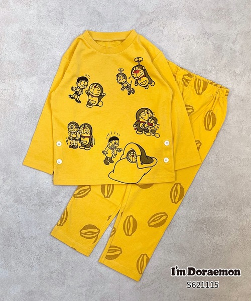 ドラえもん　みんなスヤスヤコットンらくちんパジャマ ドラえもん みんなスヤスヤコットンらくちんパジャマ