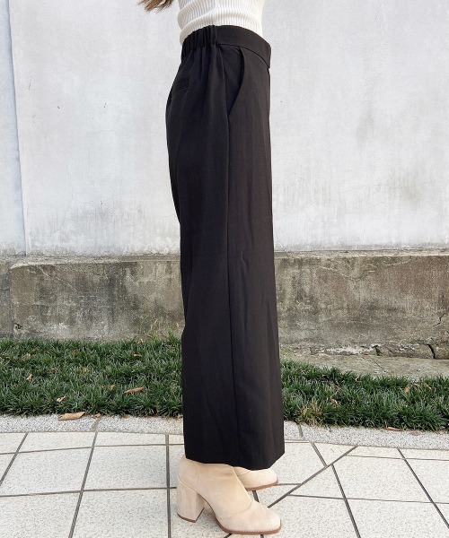 esutoreja(エストレジャ)の「9分丈リネンパンツ(その他パンツ・レディース・ベージュ/ブラウン/ブラック・S/M)」の5枚目の写真