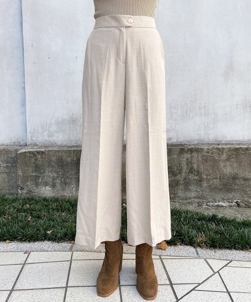 esutoreja(エストレジャ)の「9分丈リネンパンツ(その他パンツ・レディース・ベージュ/ブラウン/ブラック・S/M)」の12枚目の写真