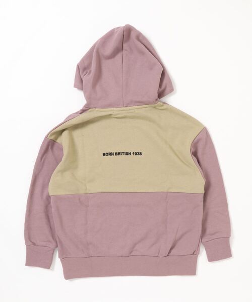 KANGOL（カンゴール）の「【KANGOL/カンゴール】KANGOL KIDS 裏毛切り替えロゴプリントプルパーカー（パーカー・キッズ・ブラック/ブラウン/サックスブルー・130/140/150/160）」の5枚目の写真