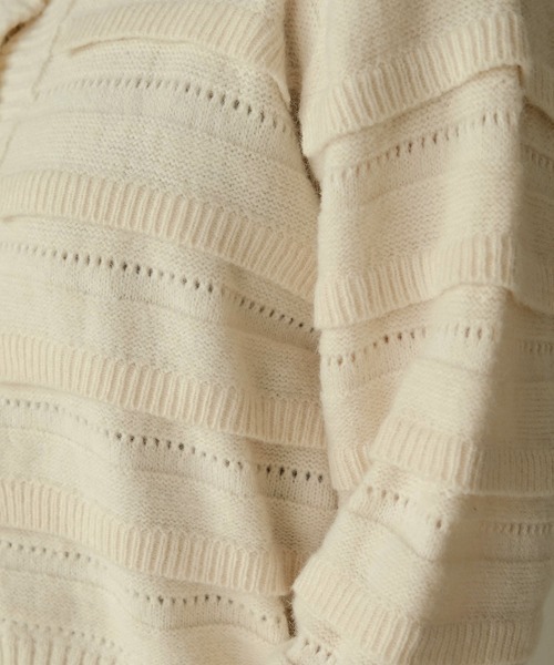 Bab（バブ）の「【WEB限定】フリルニットカーディガン（ニット/セーター・レディース・ブラウン/オフホワイト・FREE）」の9枚目の写真
