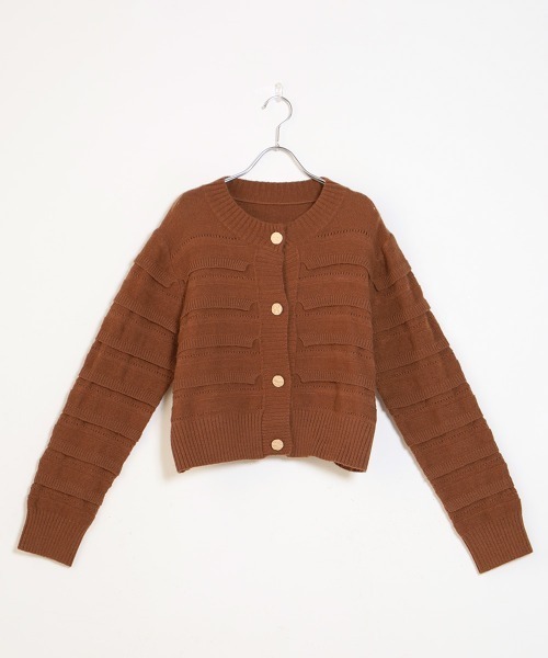 Bab（バブ）の「【WEB限定】フリルニットカーディガン（ニット/セーター・レディース・ブラウン/オフホワイト・FREE）」の15枚目の写真