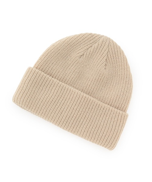 ROPE' PICNIC(ロペピクニック)の「リサイクルショートニットワッチ(ニットキャップ/ビーニー・レディース・ブラック/キナリ/グリーン/ダークパープル・FREE)」の7枚目の写真