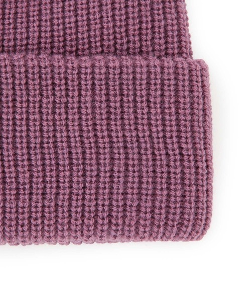 ROPE' PICNIC(ロペピクニック)の「リサイクルショートニットワッチ(ニットキャップ/ビーニー・レディース・ブラック/キナリ/グリーン/ダークパープル・FREE)」の6枚目の写真