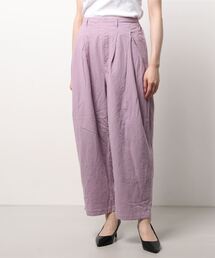 Samansa Mos2 | コットンリネンツータックパンツ(その他パンツ)