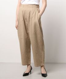 Samansa Mos2 | コットンリネンツータックパンツ(その他パンツ)