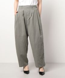 Samansa Mos2 | コットンリネンツータックパンツ(その他パンツ)
