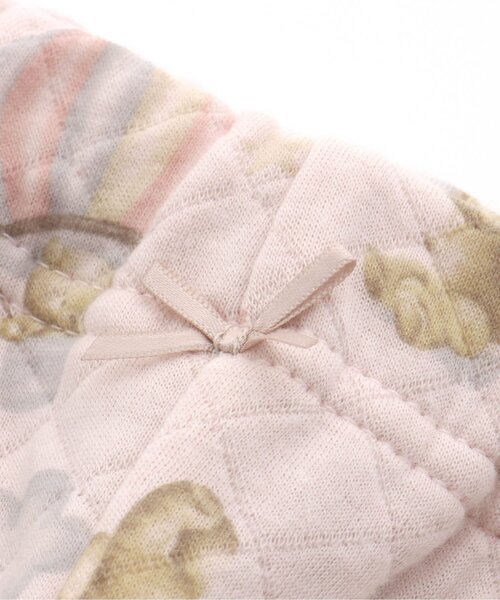 apres les cours（アプレレクール）の「くまモチーフ柄前開きキルトパジャマ（ルームウェア/パジャマ・キッズ・サックスブルー/ピンク・110/80/100/120/90/130）」の11枚目の写真