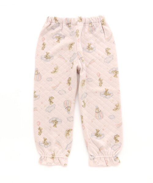 apres les cours（アプレレクール）の「くまモチーフ柄前開きキルトパジャマ（ルームウェア/パジャマ・キッズ・サックスブルー/ピンク・110/80/100/120/90/130）」の7枚目の写真