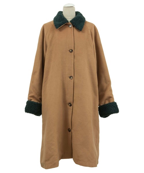 PUNYUS（プニュズ）の「Aラインコート（ステンカラーコート・レディース・ブラック/ブラウン/ベージュ・1/2/4/3）」の9枚目の写真