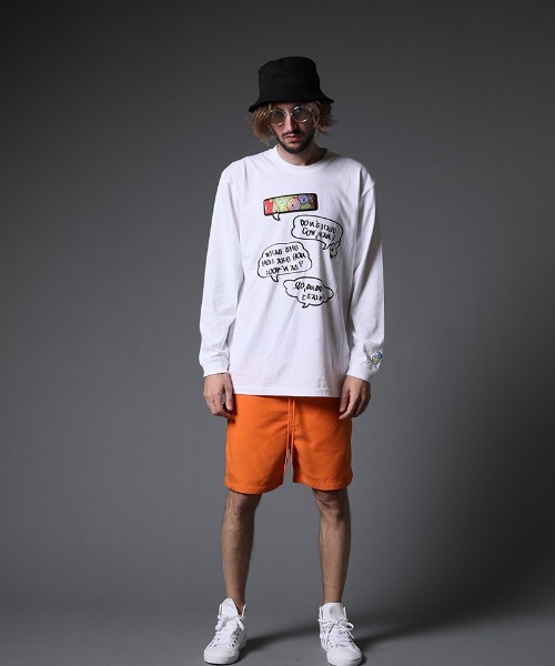 STUD MUFFIN(スタッドマフィン)の「mlt3640-5.6ozコットン天竺 SPEACH BUBBLESシークイン LS Tシャツ(Tシャツ/カットソー・メンズ・ホワイト/ブラック・2/3/4)」の9枚目の写真