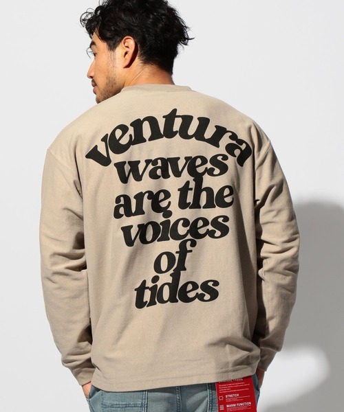 BAYFLOW(ベイフロー)の「レタープリントL/S TEE 2(Tシャツ/カットソー・メンズ・ホワイト/ネイビー/ベージュ・SMALL/MEDIUM/LARGE)」の7枚目の写真